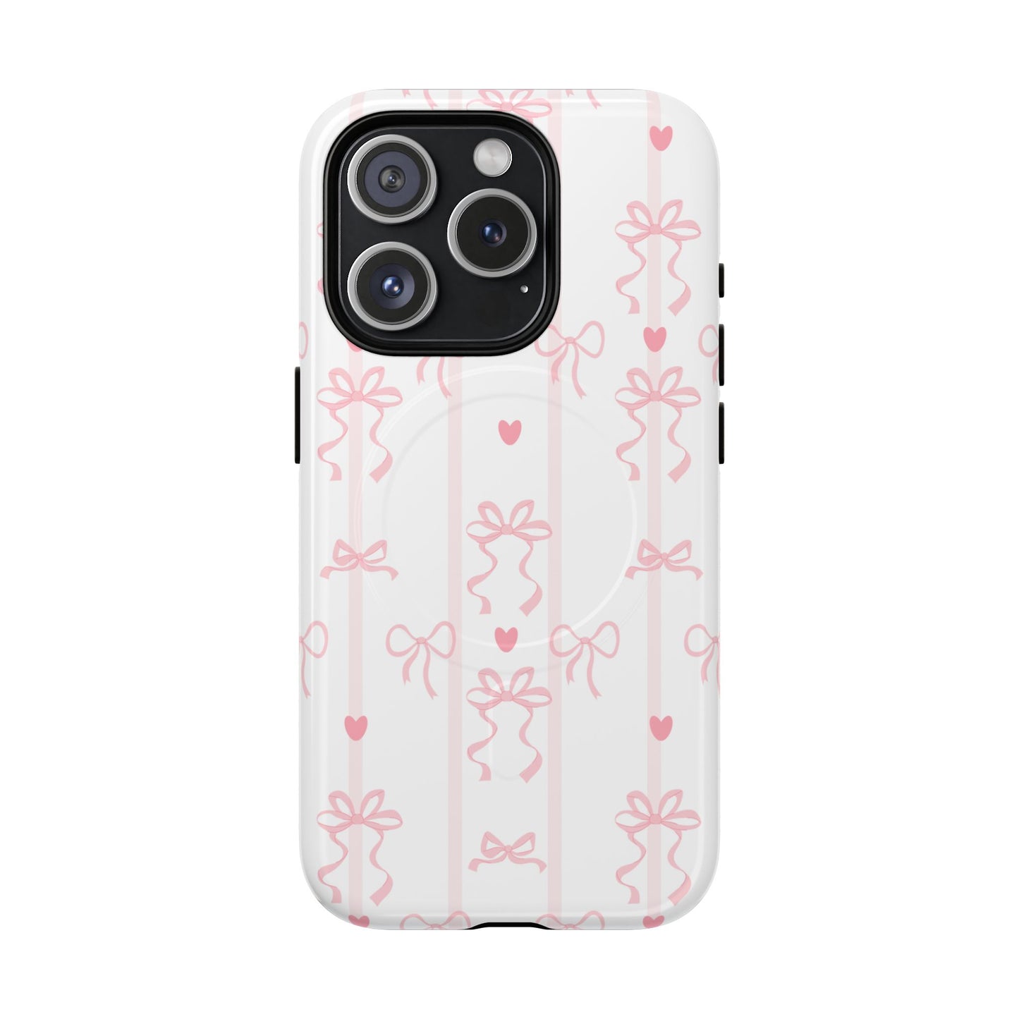 Pink Bow MagSafe iPhone Case