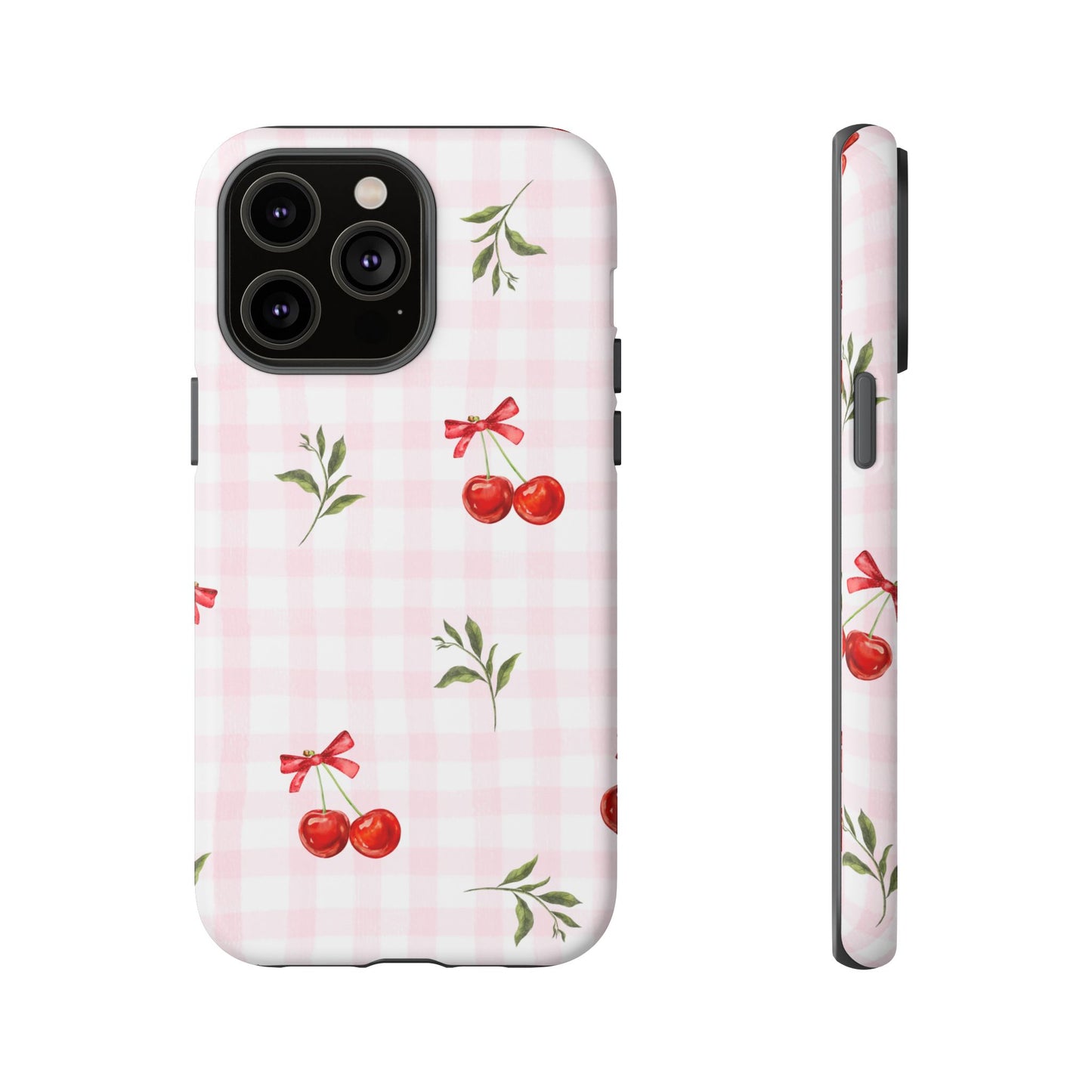 Cherry Pink Plaid Phone Case