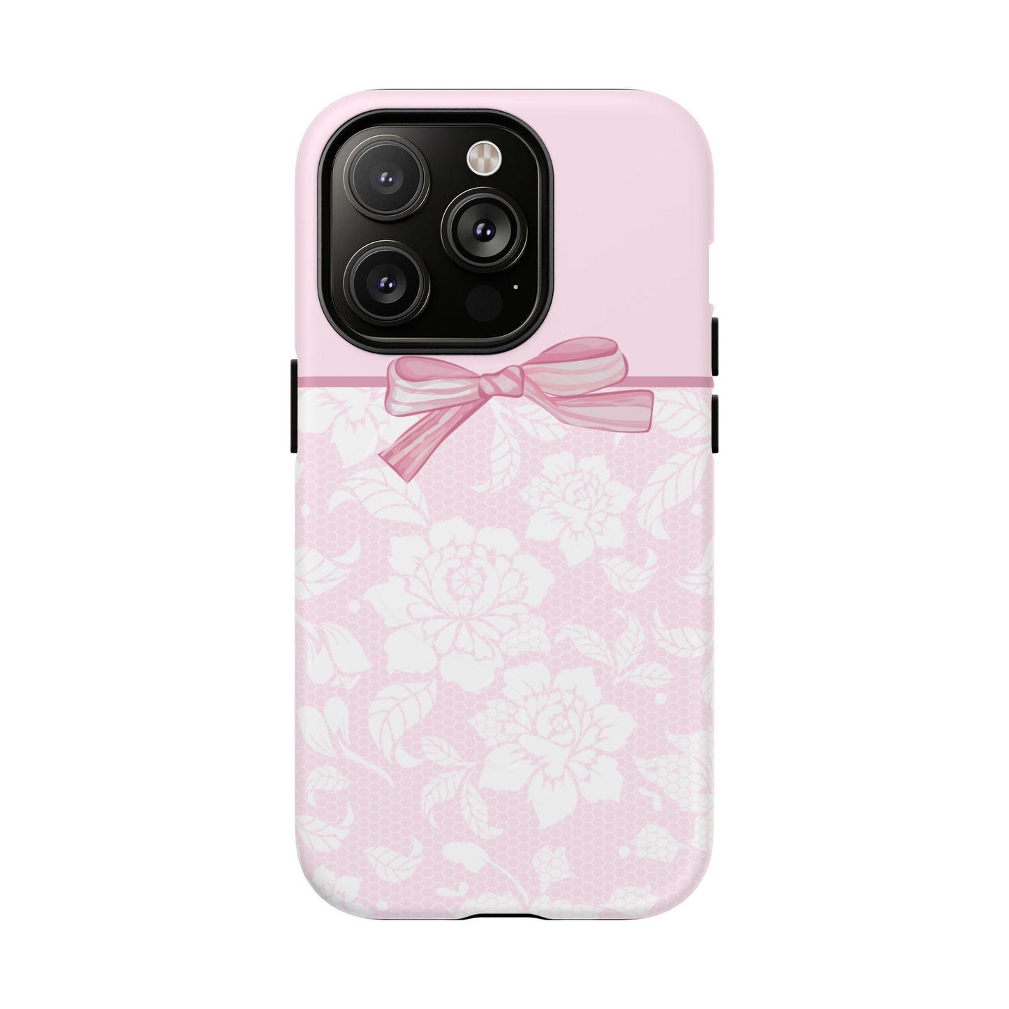 Floral Bow Pink MagSafe iPhone Case