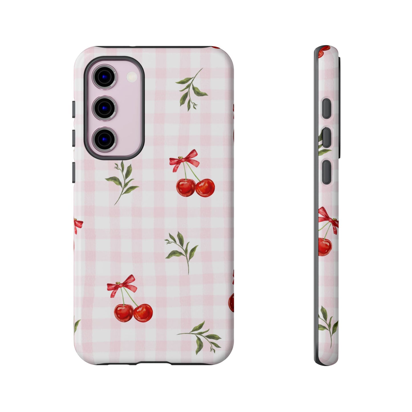 Cherry Pink Plaid Phone Case