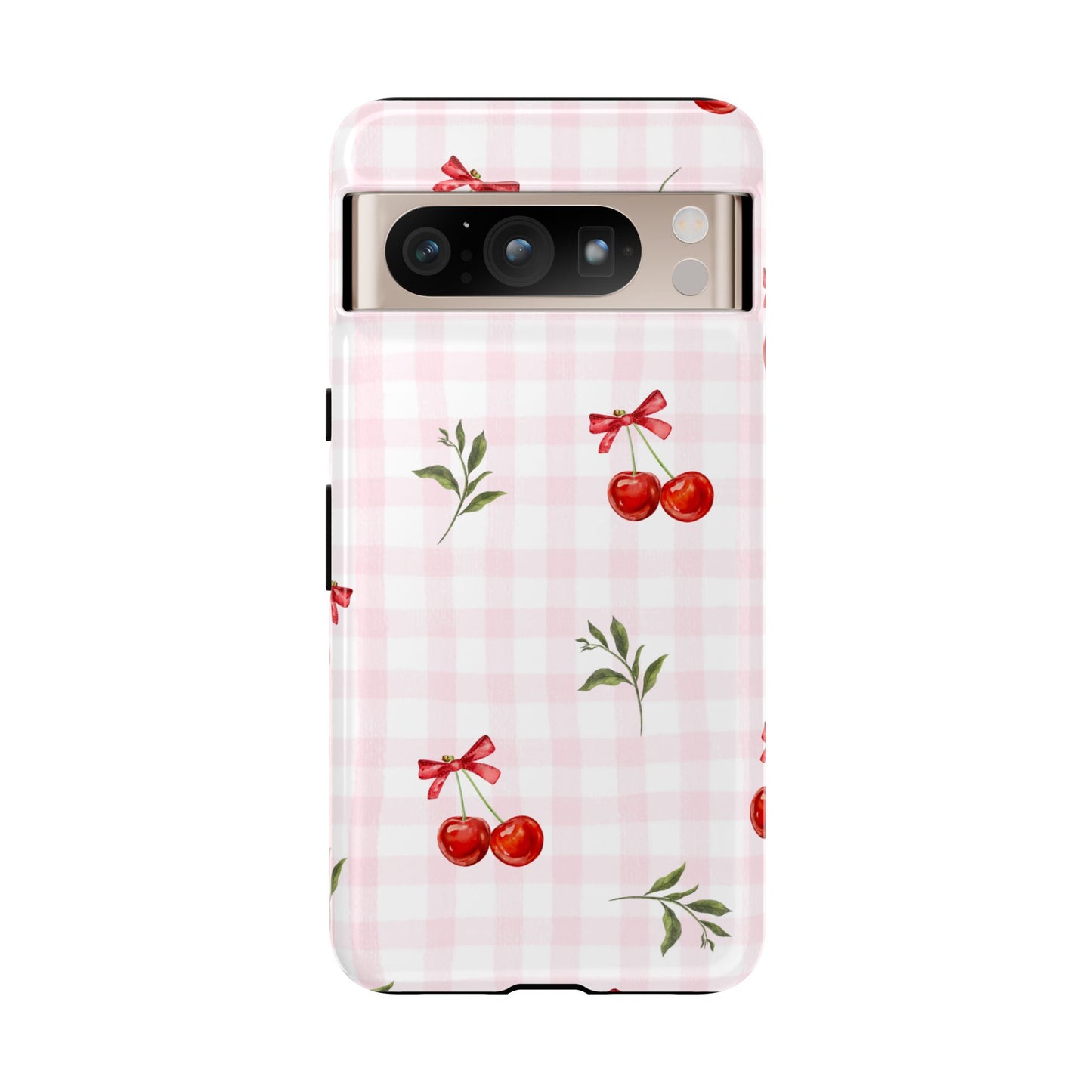 Cherry Pink Plaid Phone Case