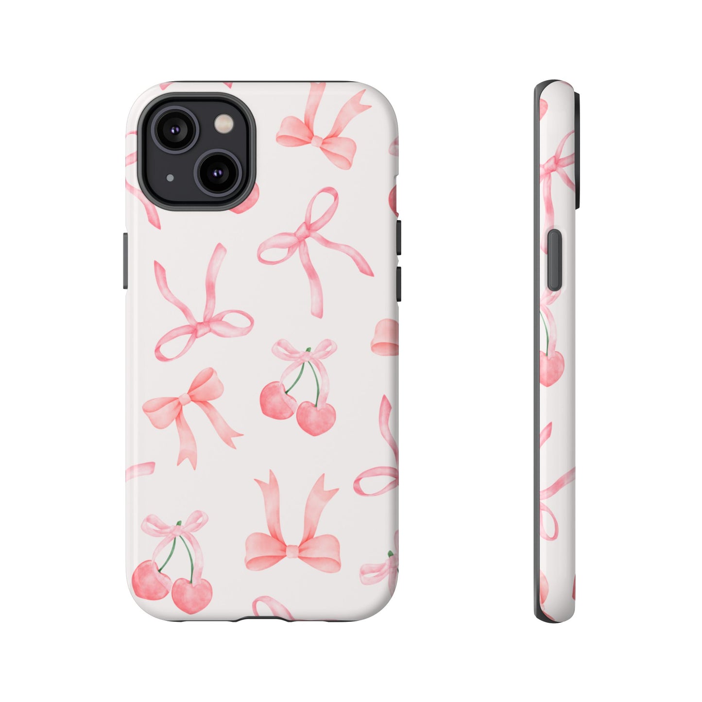 Pink Cherry Bow Phone Case