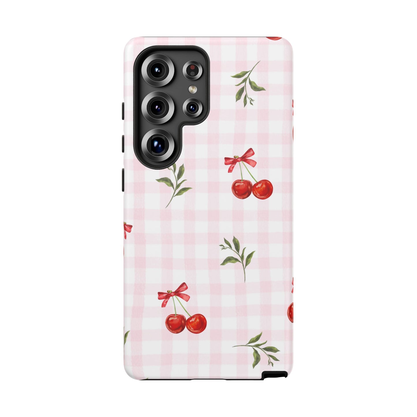 Cherry Pink Plaid Phone Case