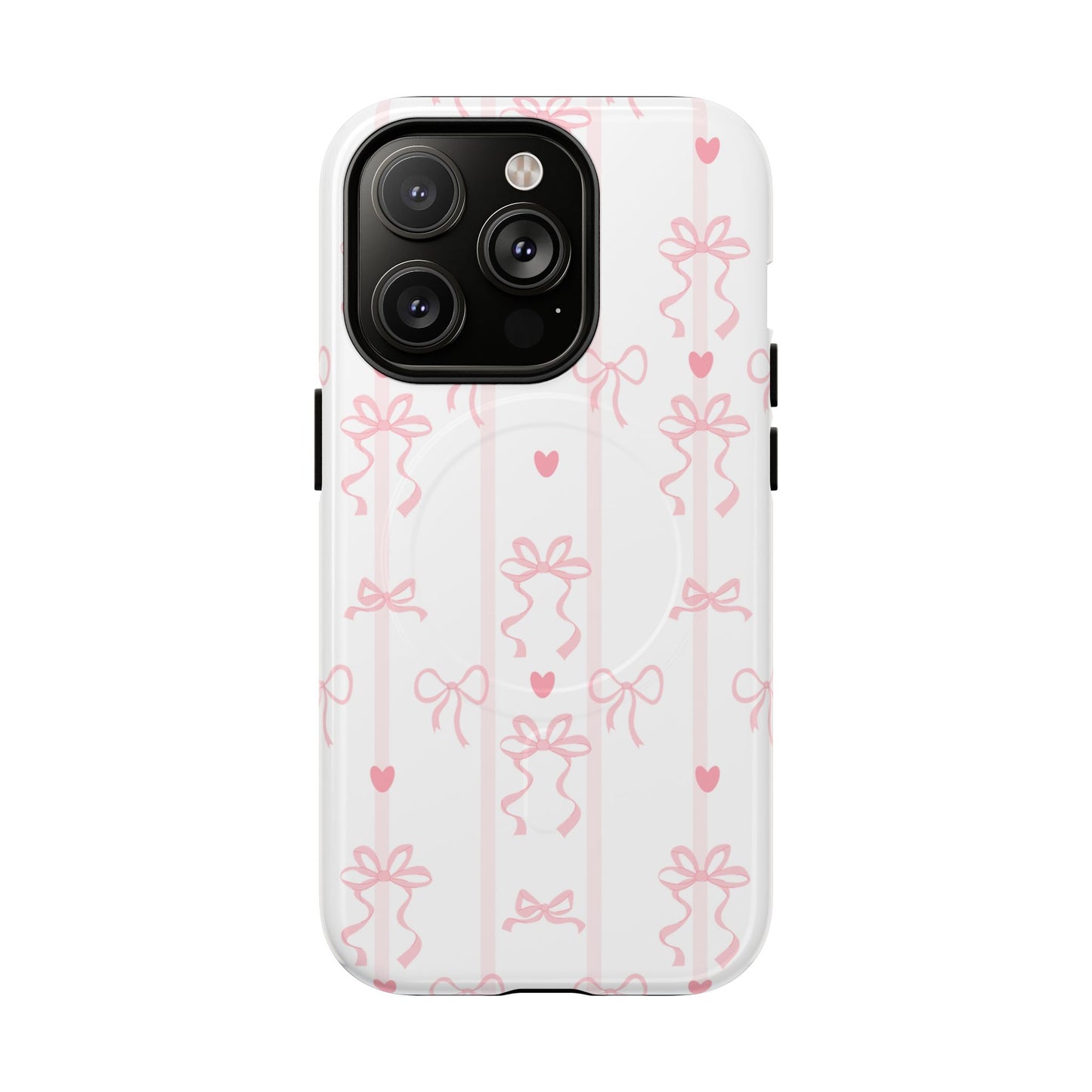 Pink Bow MagSafe iPhone Case