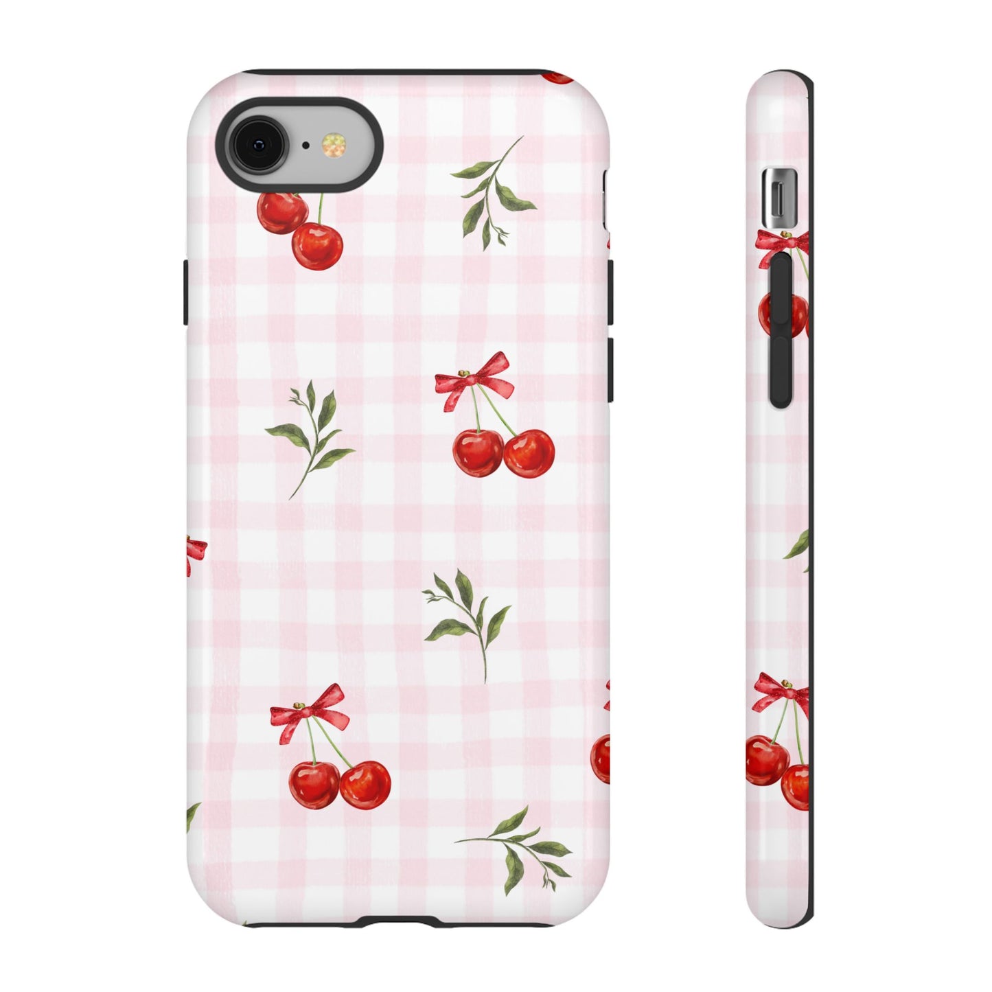 Cherry Pink Plaid Phone Case