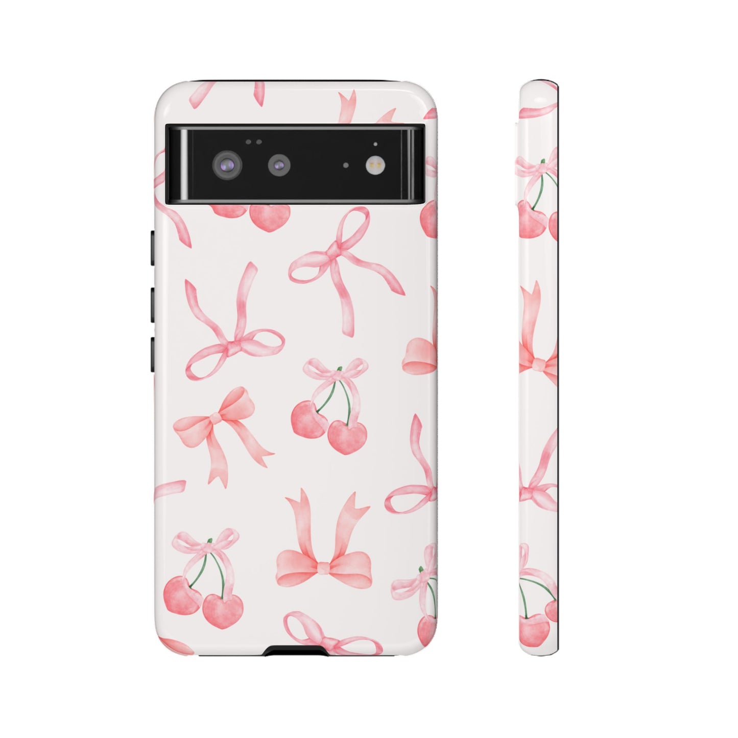 Pink Cherry Bow Phone Case