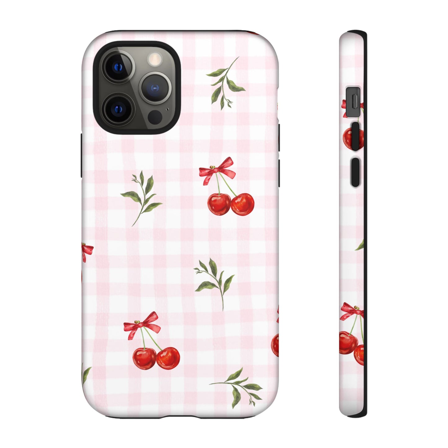 Cherry Pink Plaid Phone Case