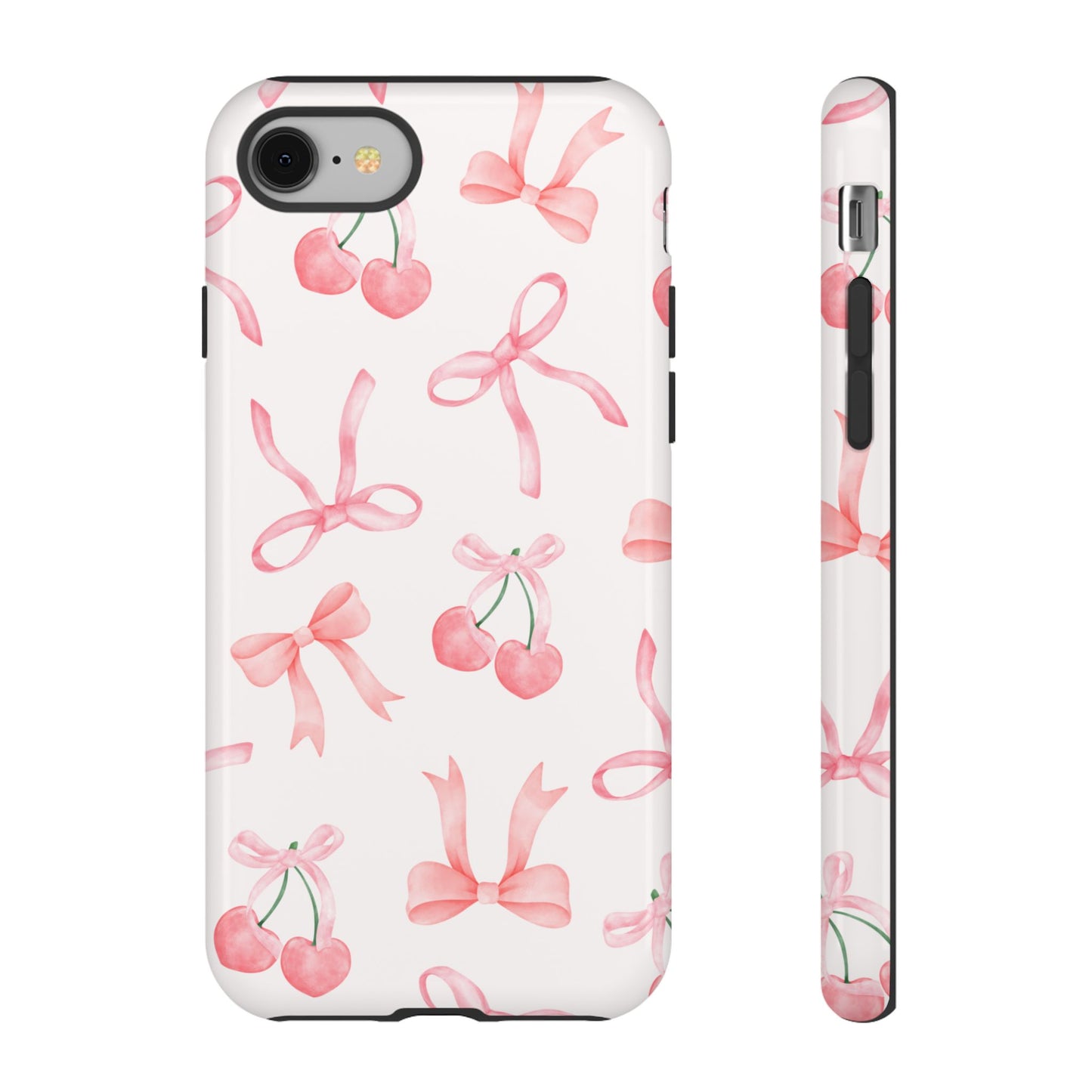Pink Cherry Bow Phone Case