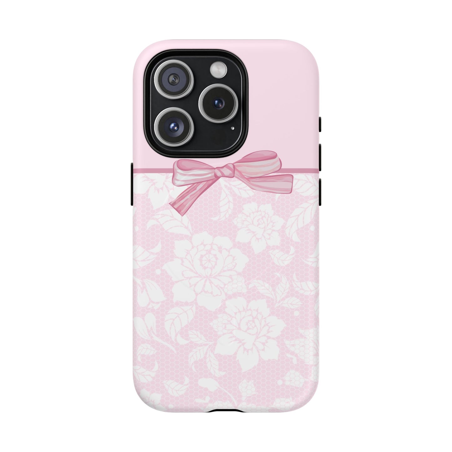 Floral Bow Pink MagSafe iPhone Case