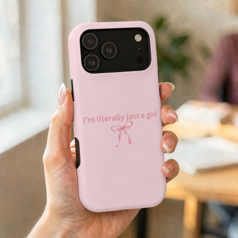 Pink Im Literally Just a Girl MagSafe Phone Case
