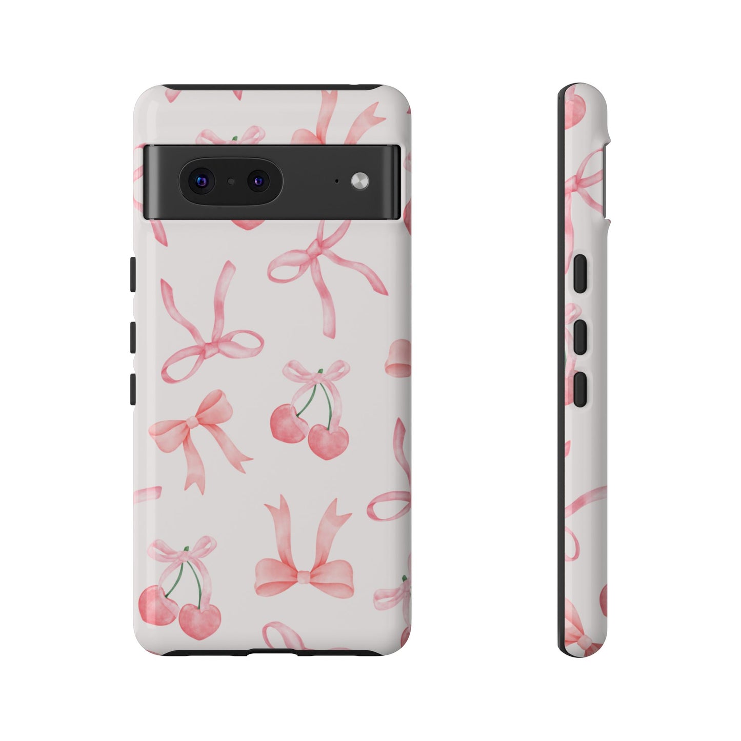 Pink Cherry Bow Phone Case