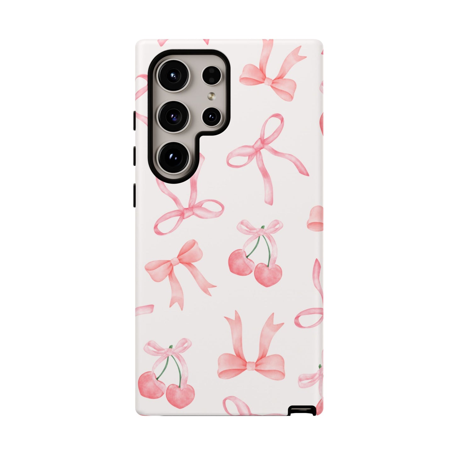 Pink Cherry Bow Phone Case