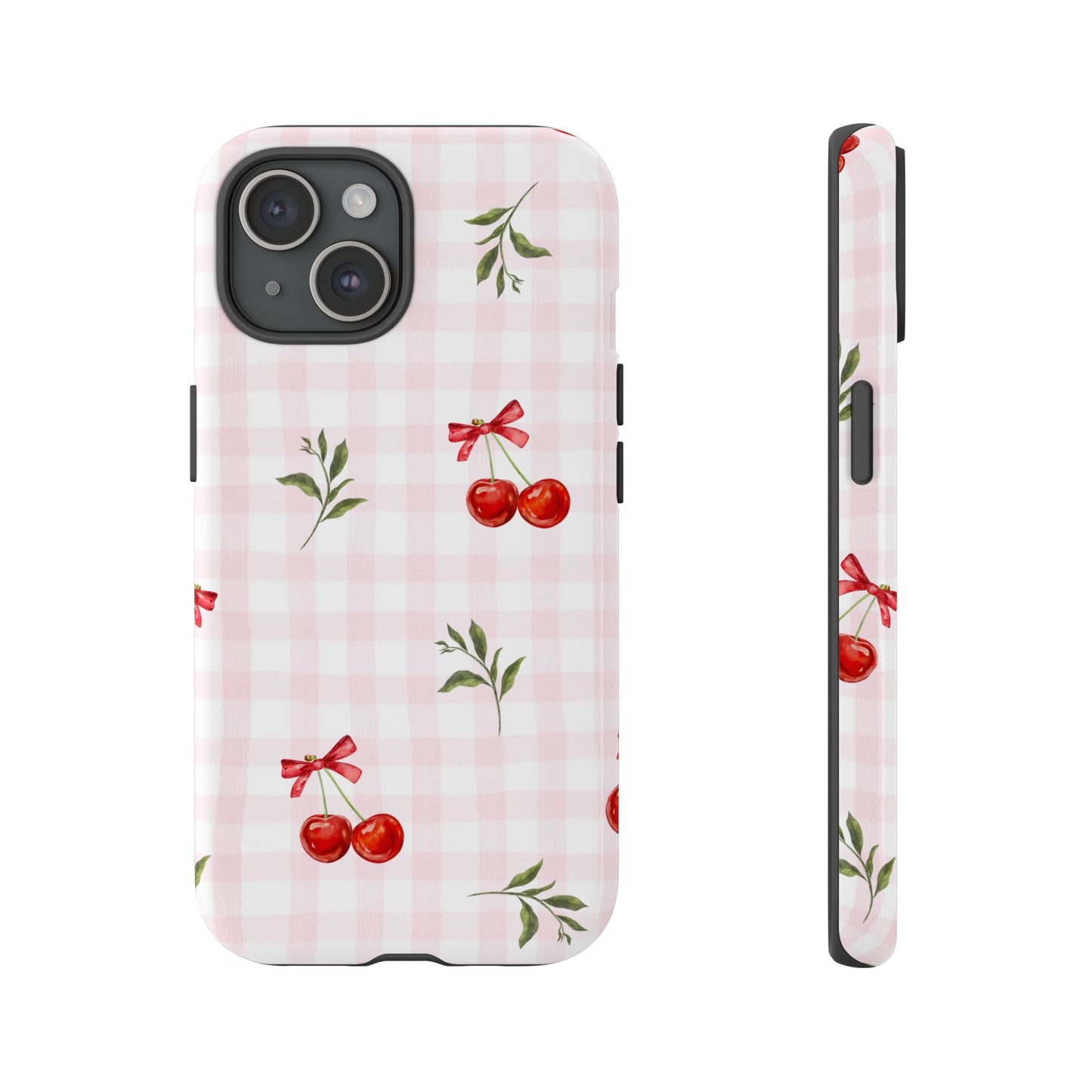 Cherry Pink Plaid Phone Case