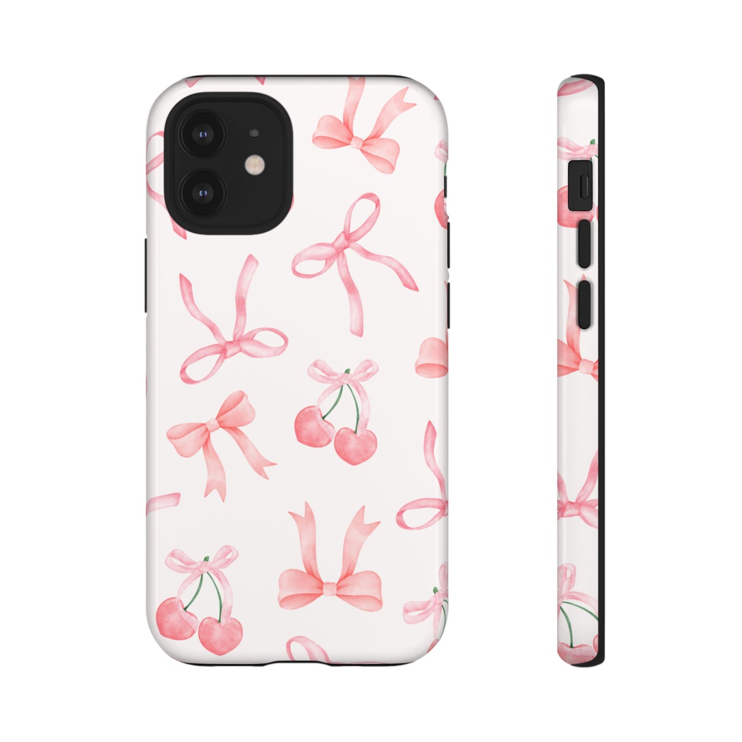 Pink Cherry Bow Phone Case