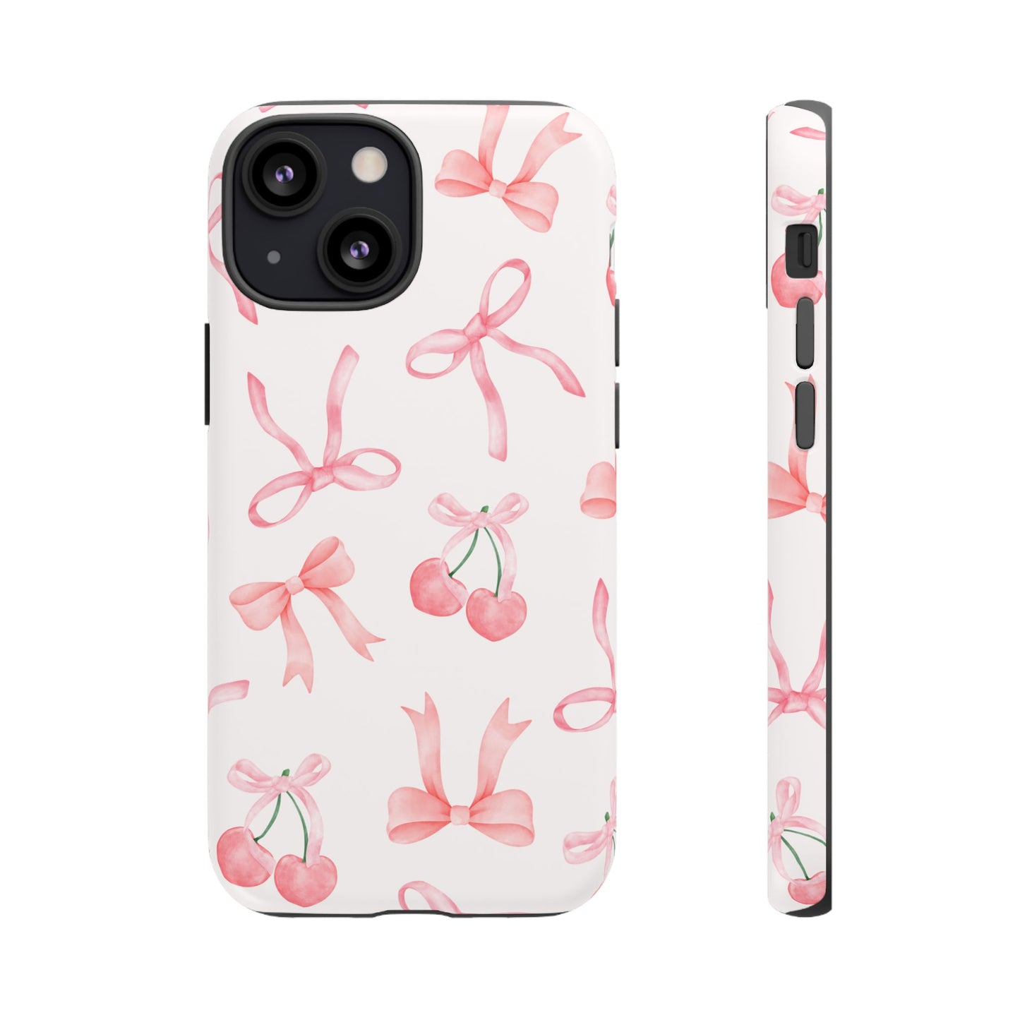 Pink Cherry Bow Phone Case