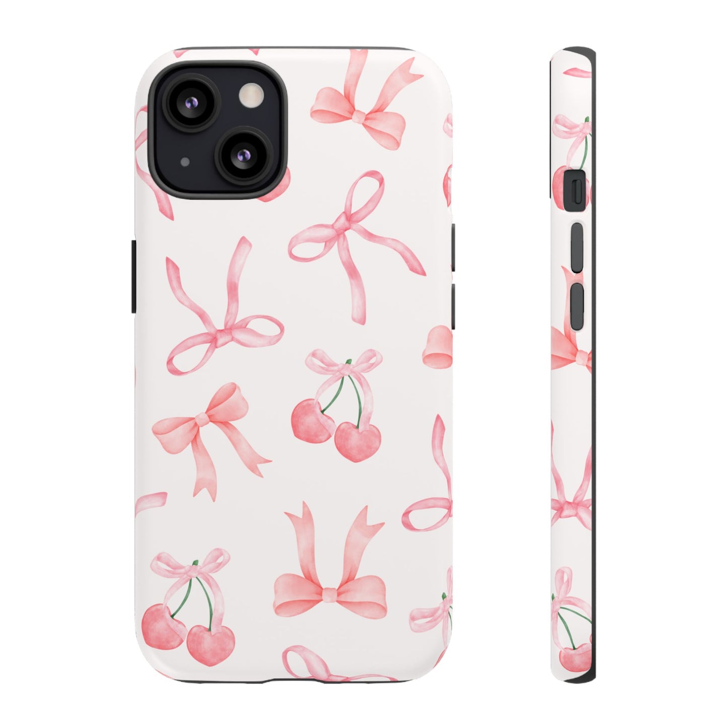 Pink Cherry Bow Phone Case