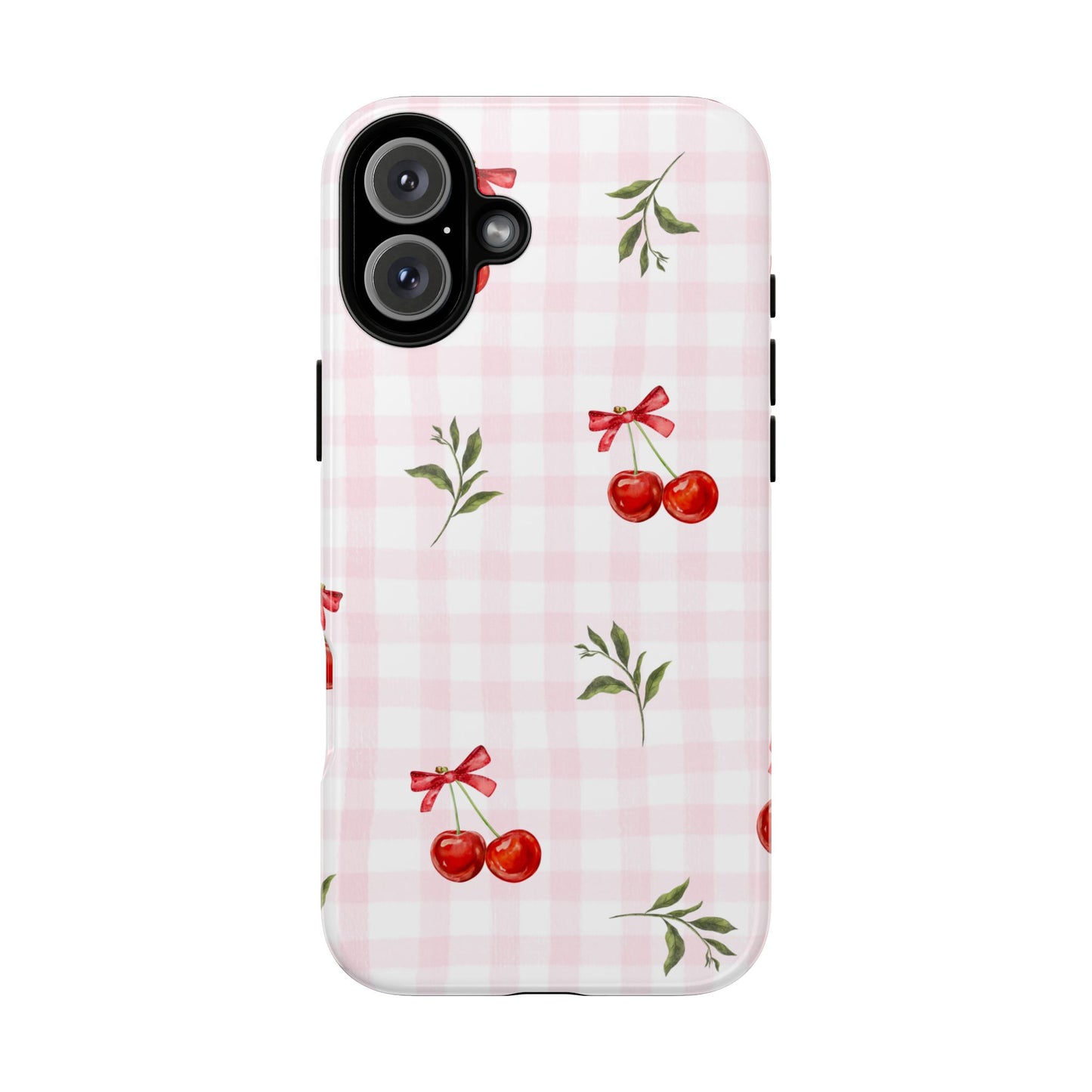 Cherry Pink Plaid Phone Case