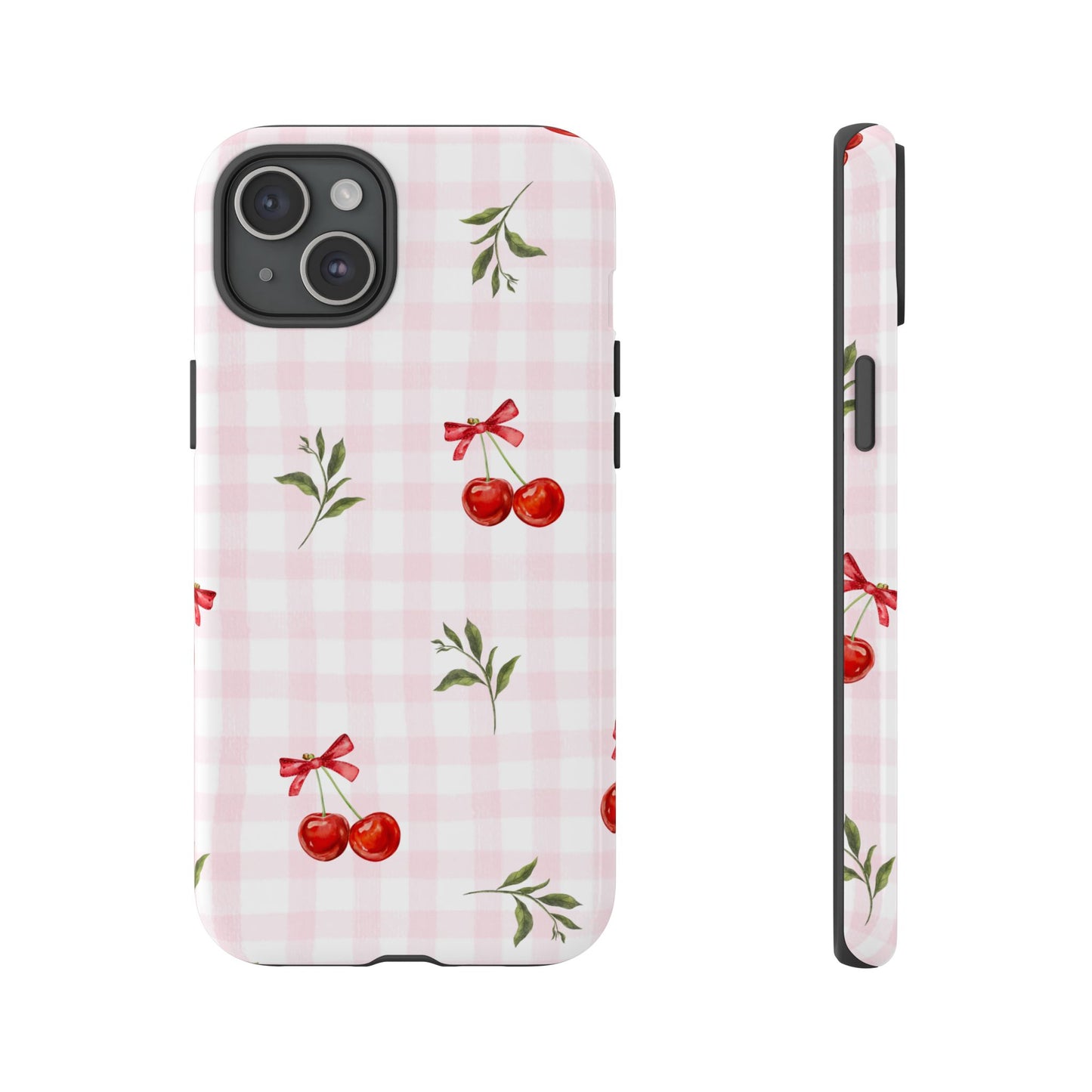 Cherry Pink Plaid Phone Case