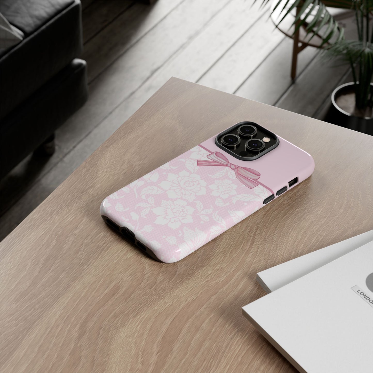Floral Bow Pink Phone Case