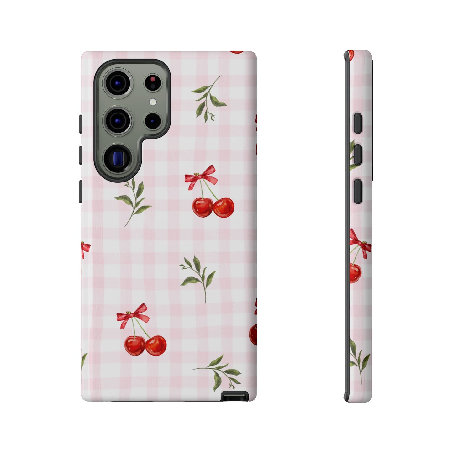 Cherry Pink Plaid Phone Case