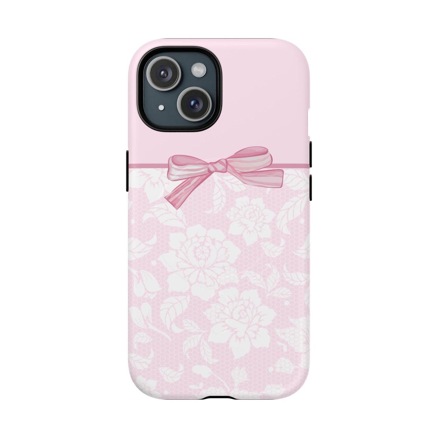 Floral Bow Pink MagSafe iPhone Case