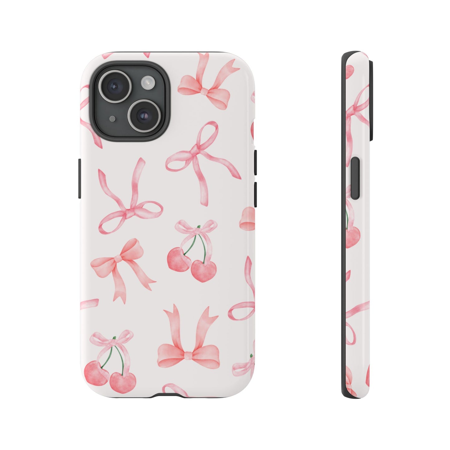 Pink Cherry Bow Phone Case