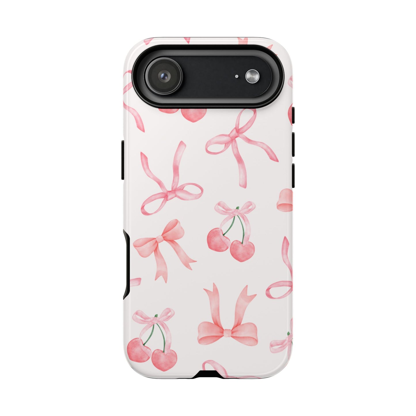 Pink Cherry Bow Phone Case