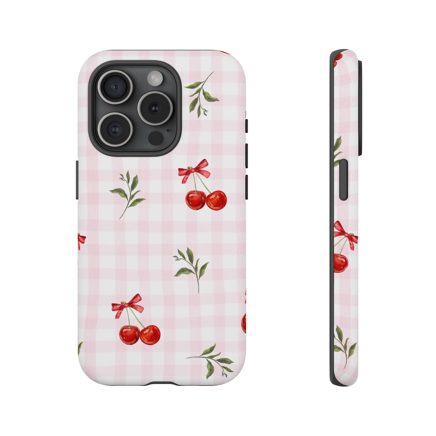 Cherry Pink Plaid Phone Case
