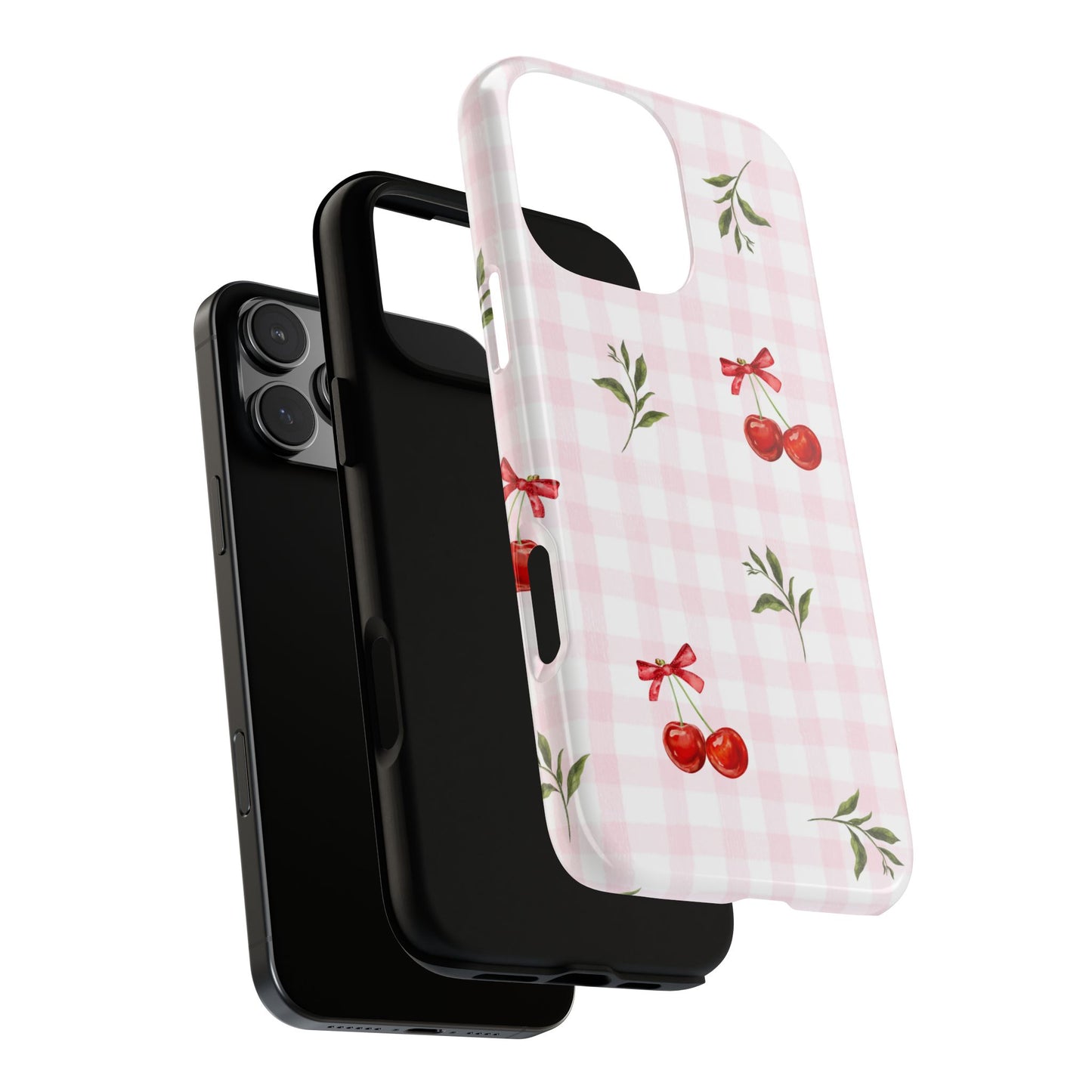 Cherry Pink Plaid Phone Case