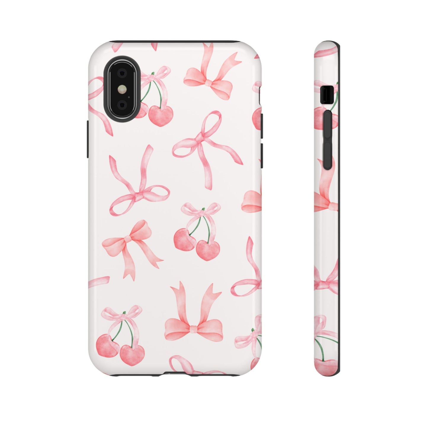 Pink Cherry Bow Phone Case