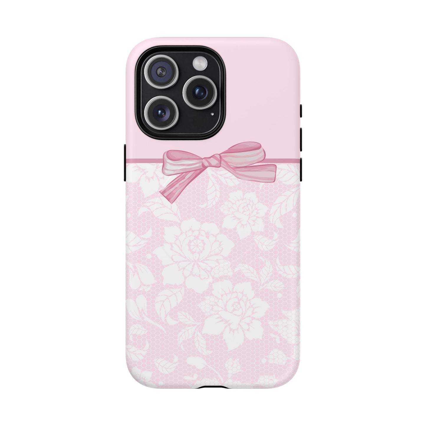 Floral Bow Pink MagSafe iPhone Case