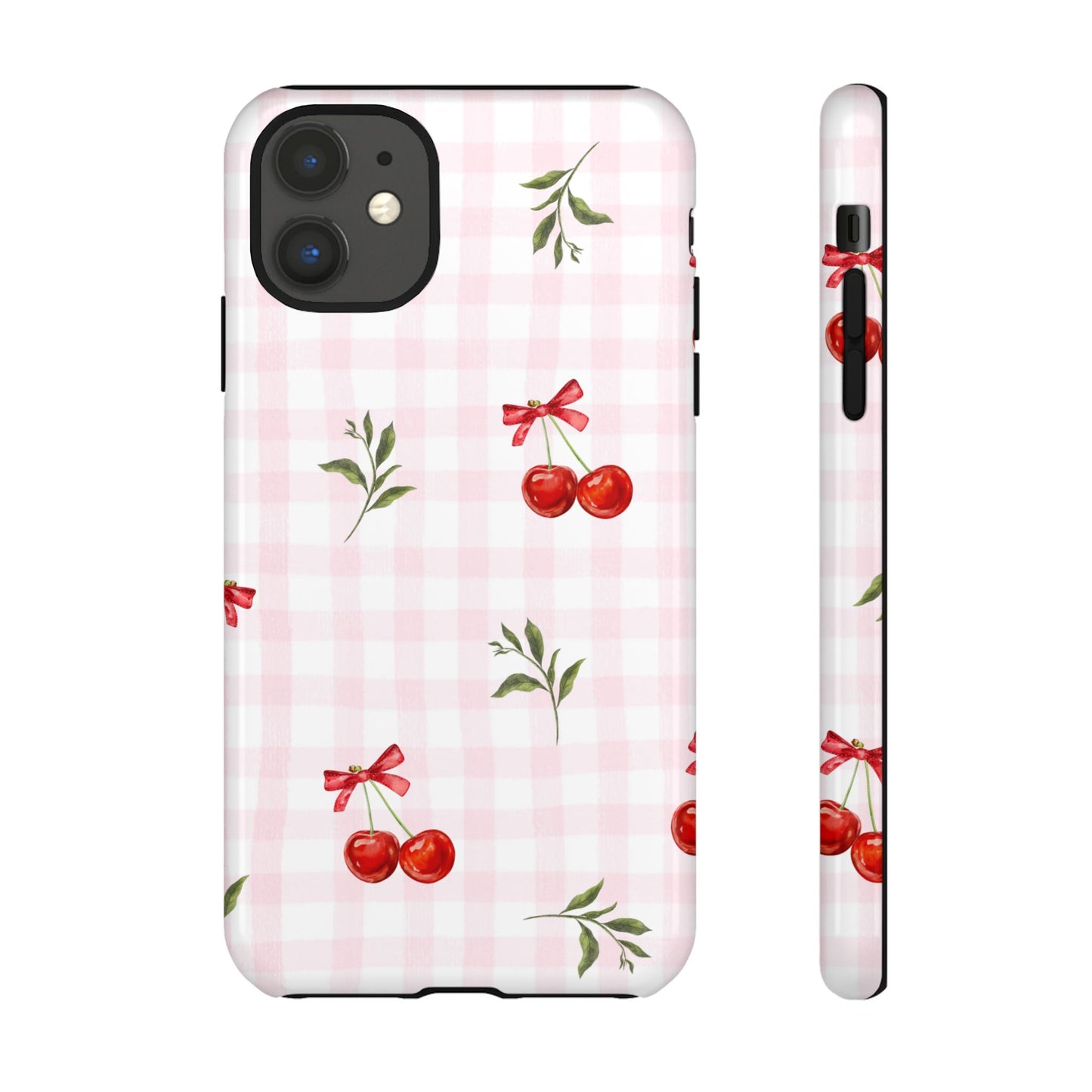 Cherry Pink Plaid Phone Case