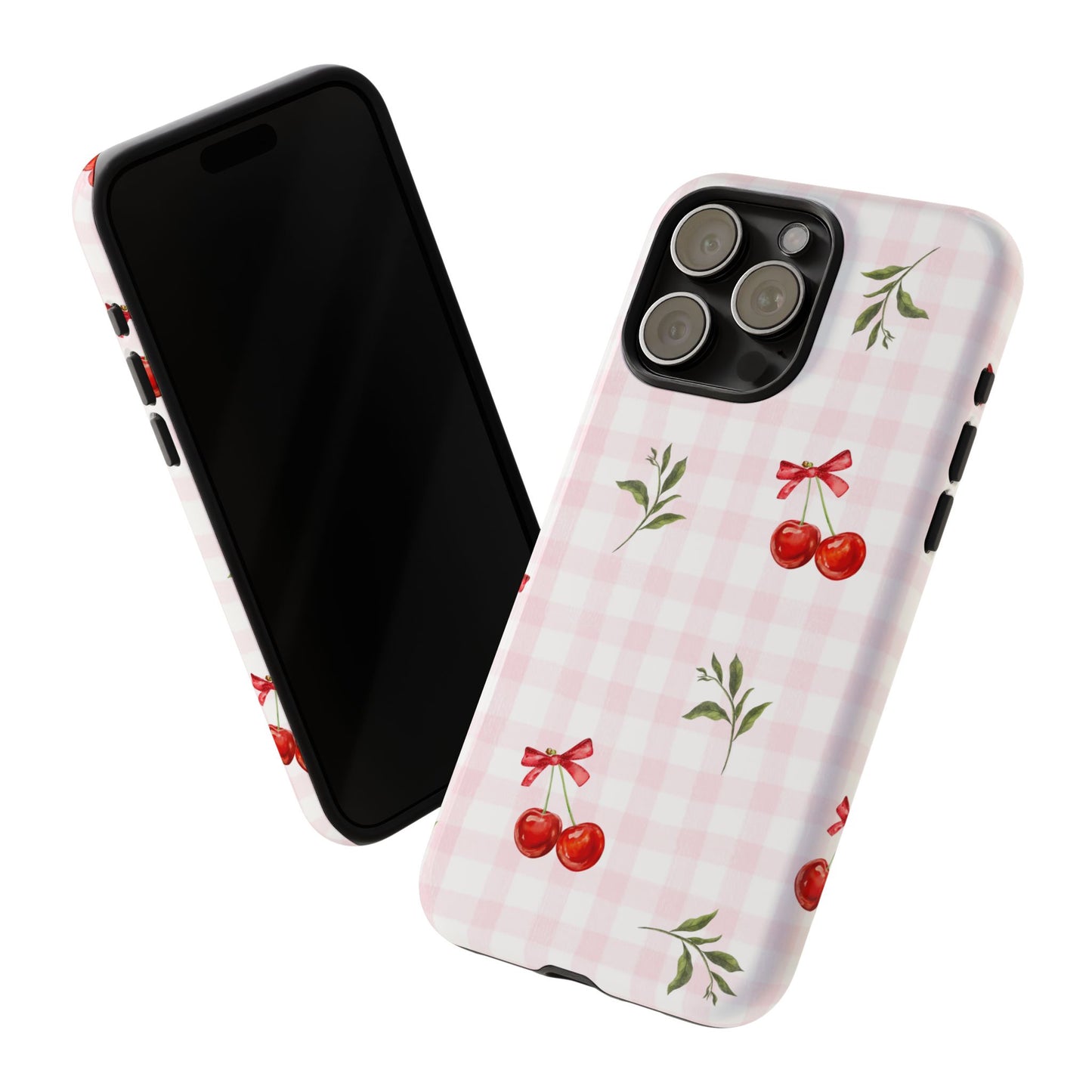 Cherry Pink Plaid Phone Case