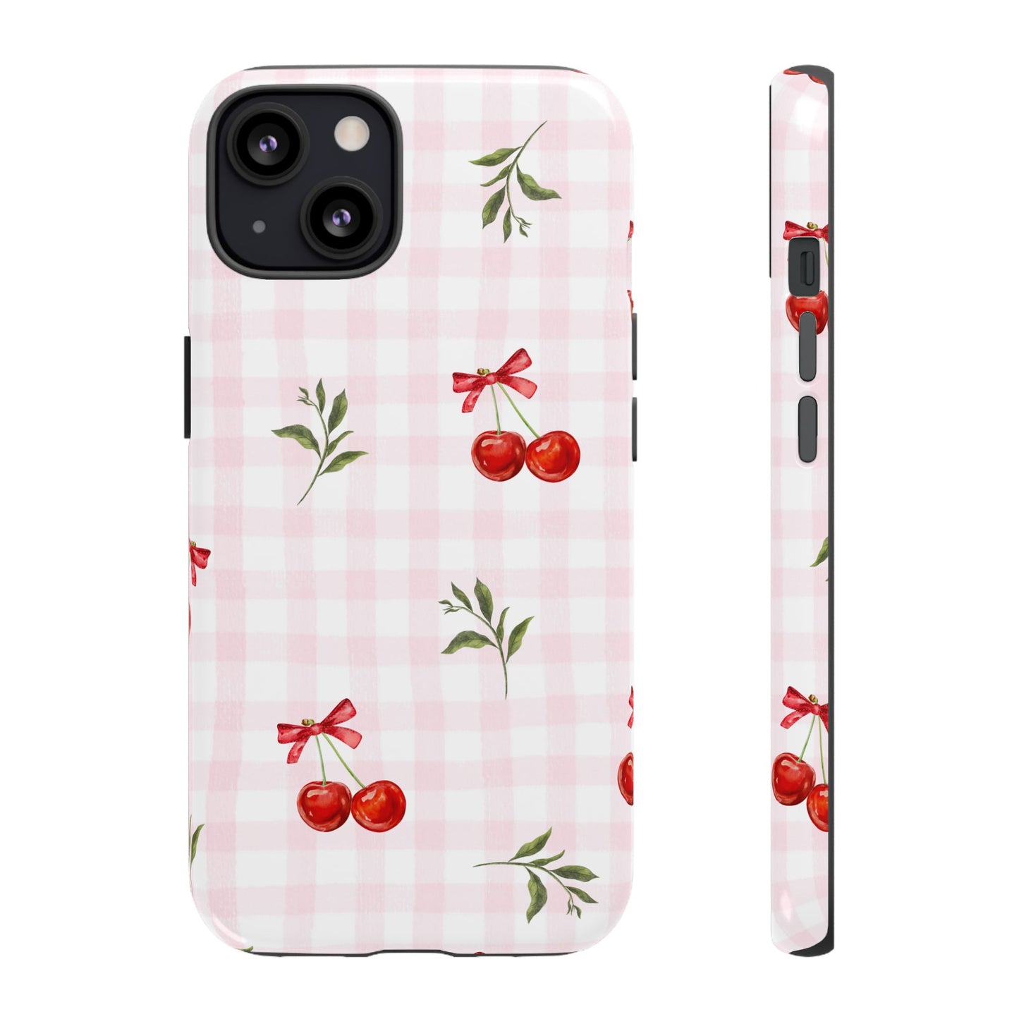 Cherry Pink Plaid Phone Case