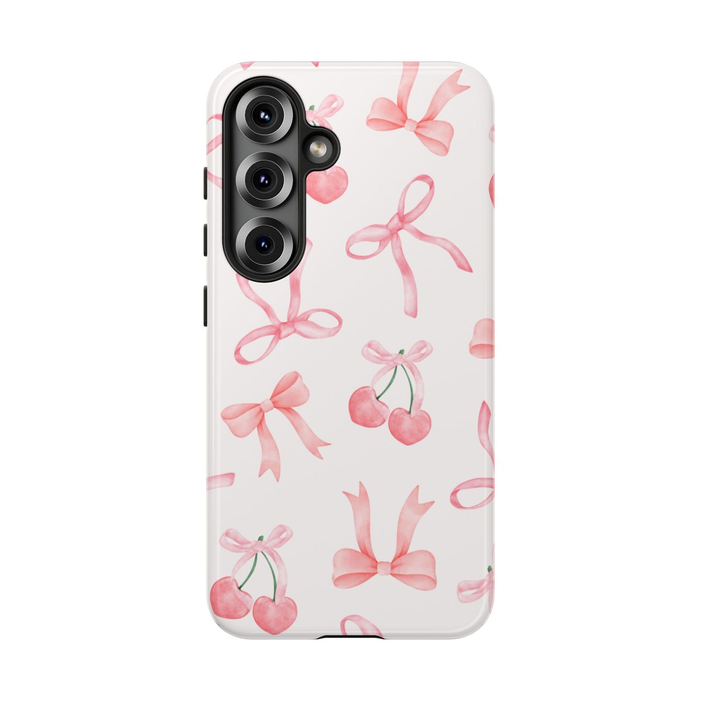 Pink Cherry Bow Phone Case
