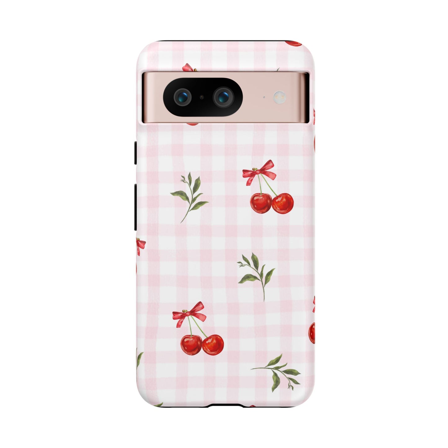 Cherry Pink Plaid Phone Case