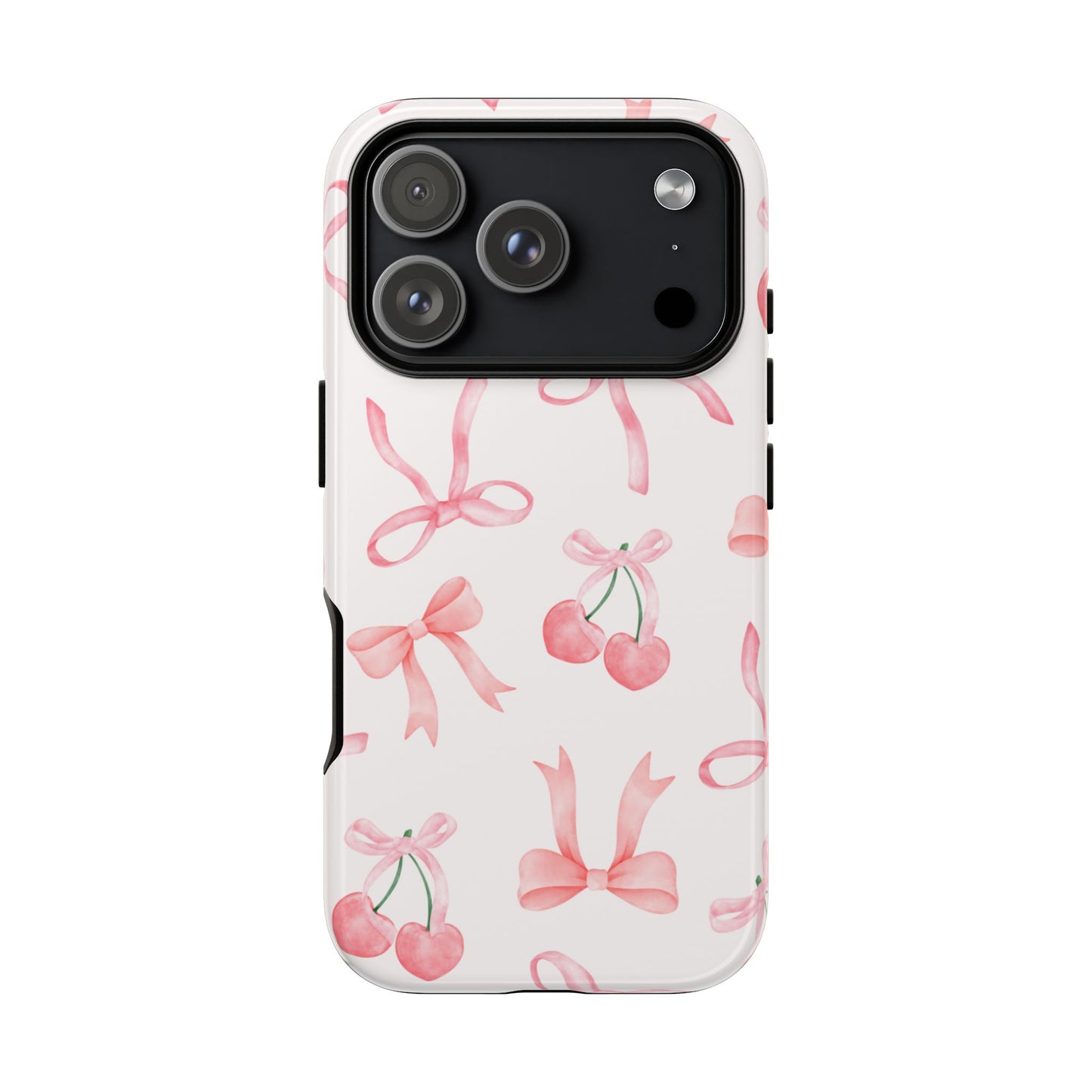 Pink Cherry Bow Phone Case