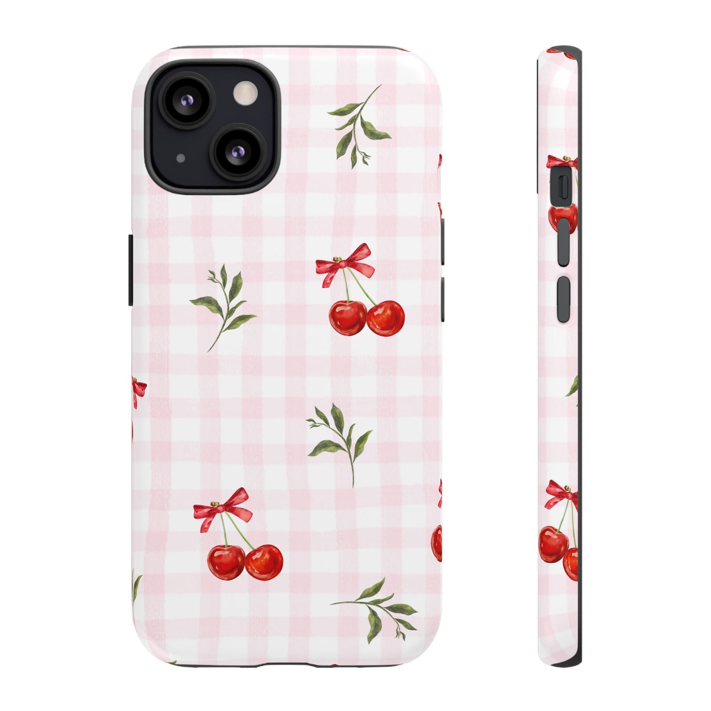 Cherry Pink Plaid Phone Case