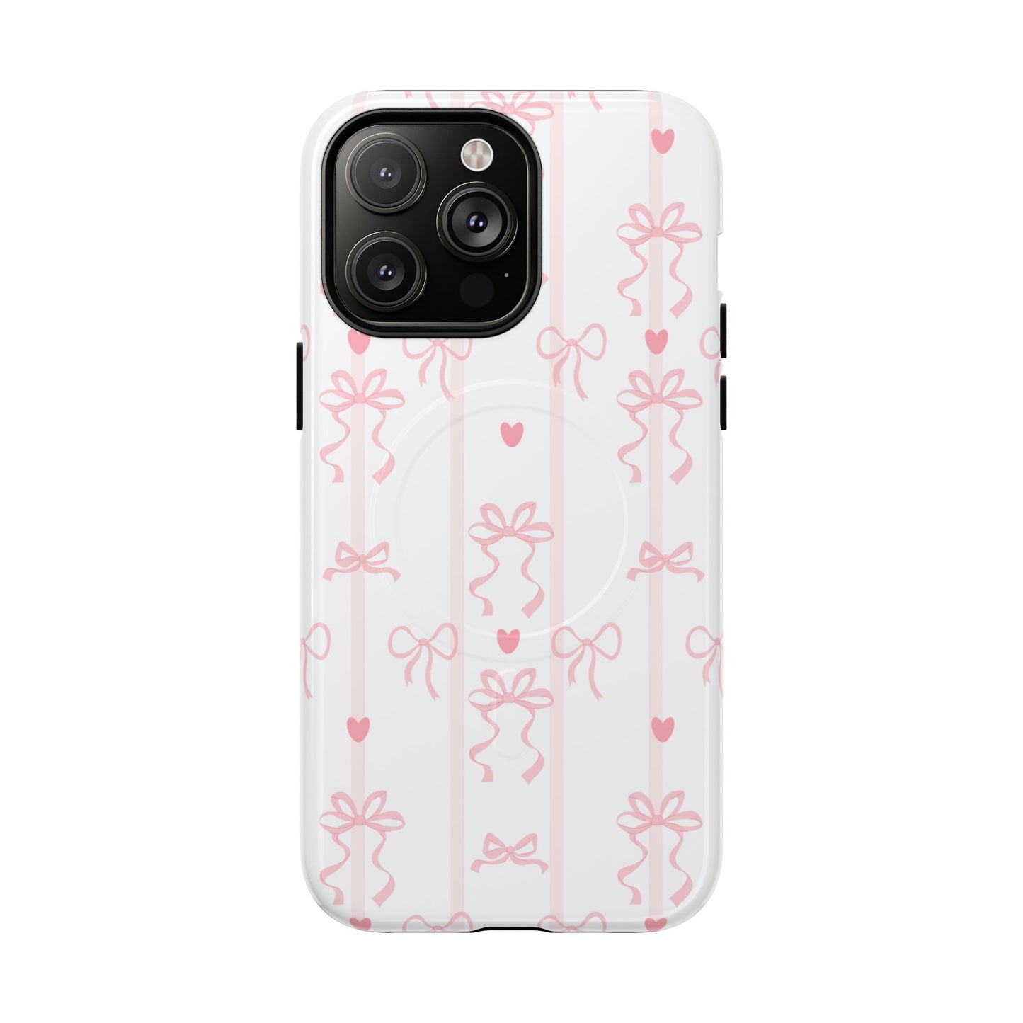 Pink Bow MagSafe iPhone Case