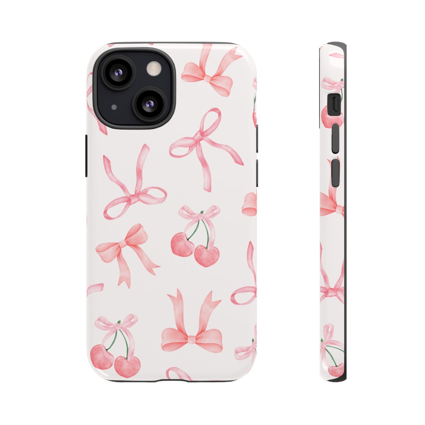 Pink Cherry Bow Phone Case