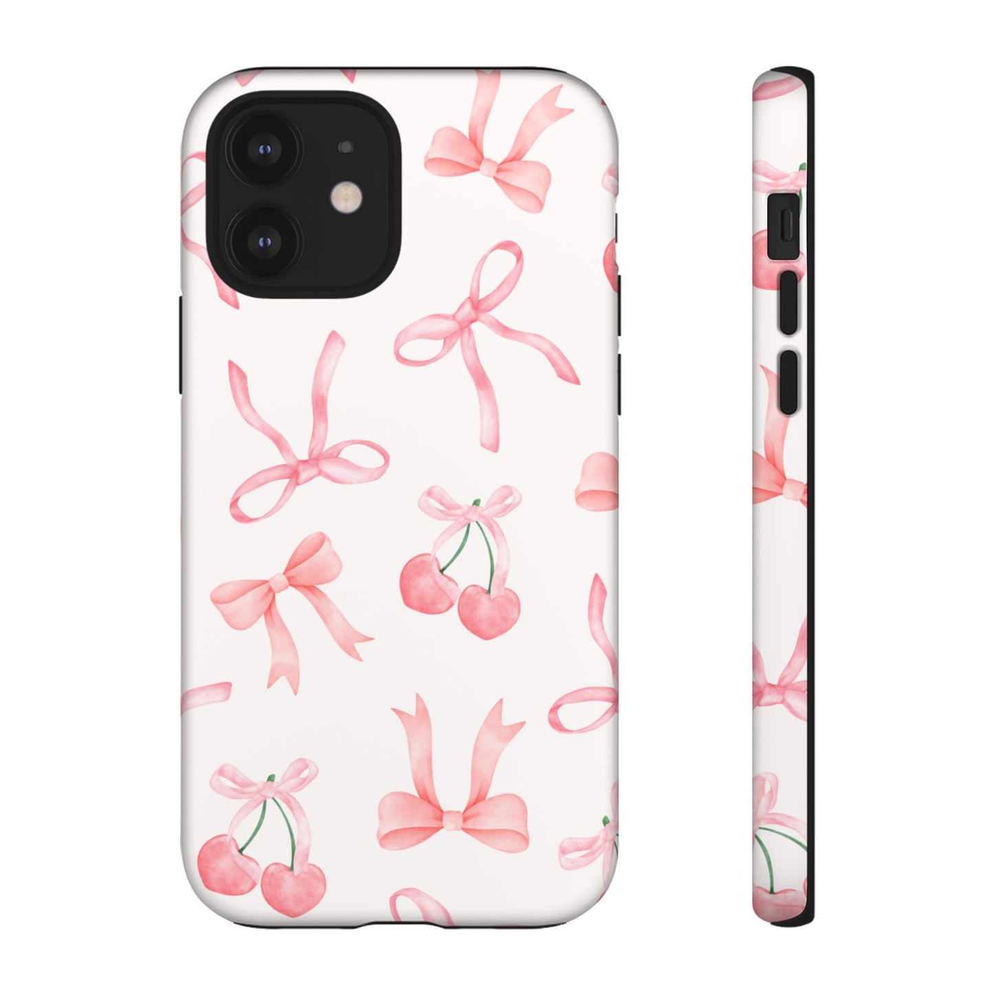 Pink Cherry Bow Phone Case
