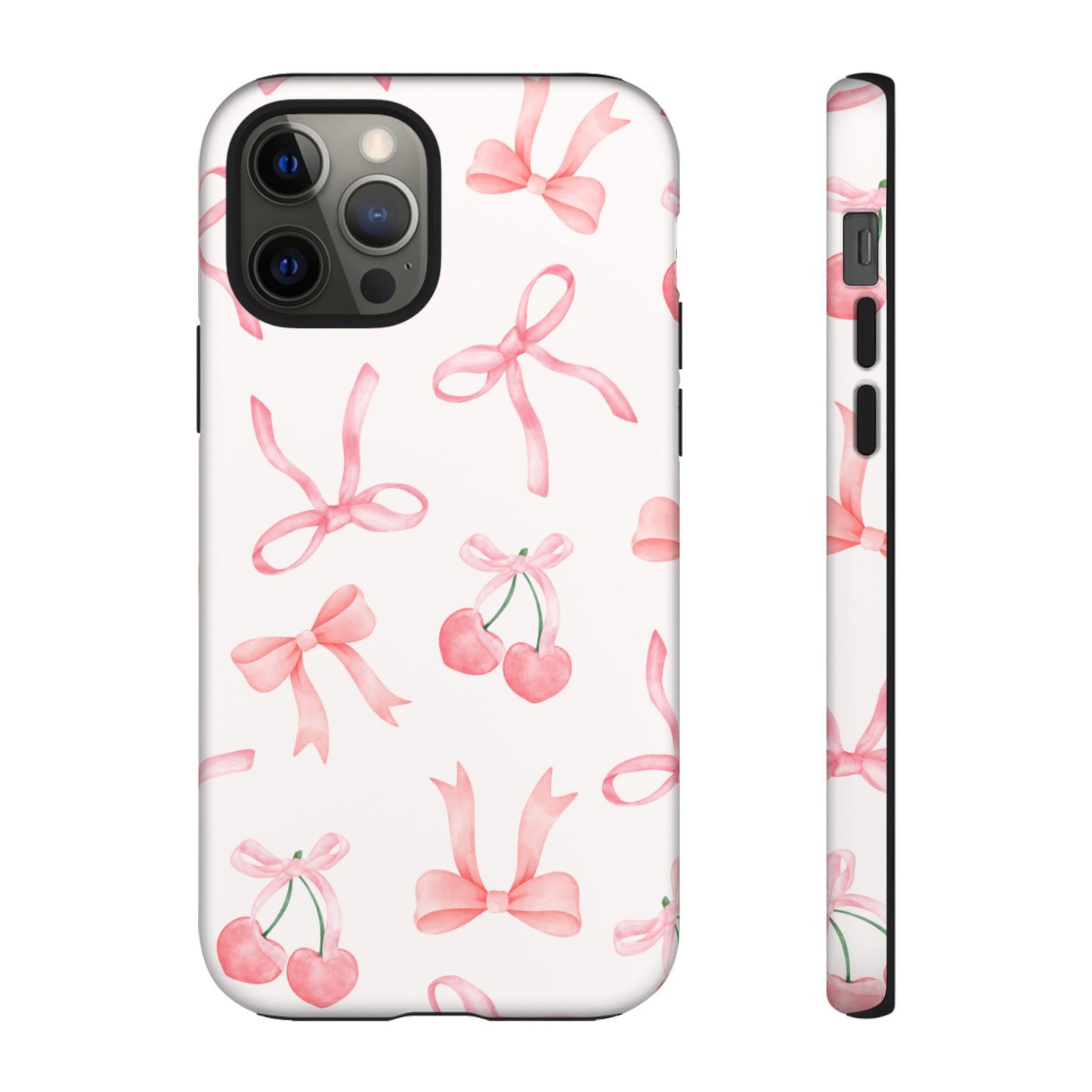 Pink Cherry Bow Phone Case