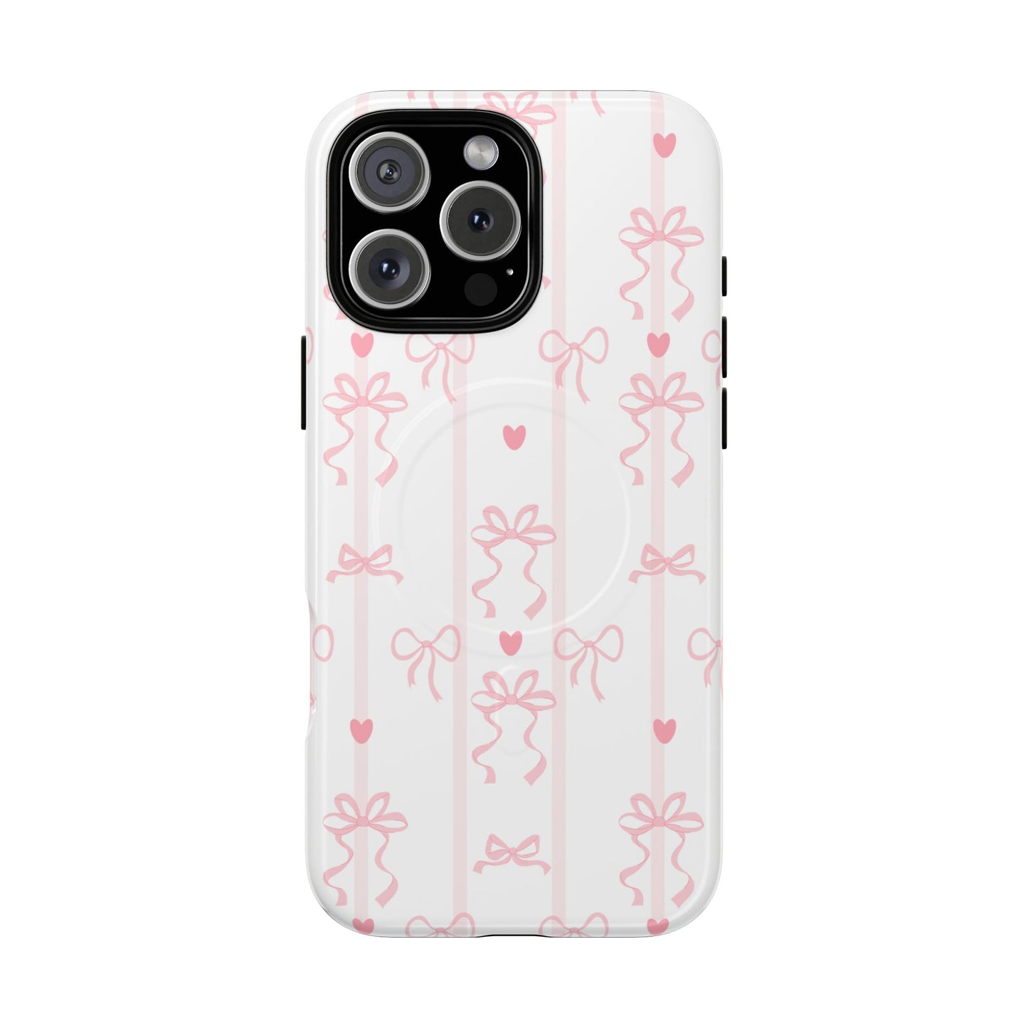 Pink Bow MagSafe iPhone Case