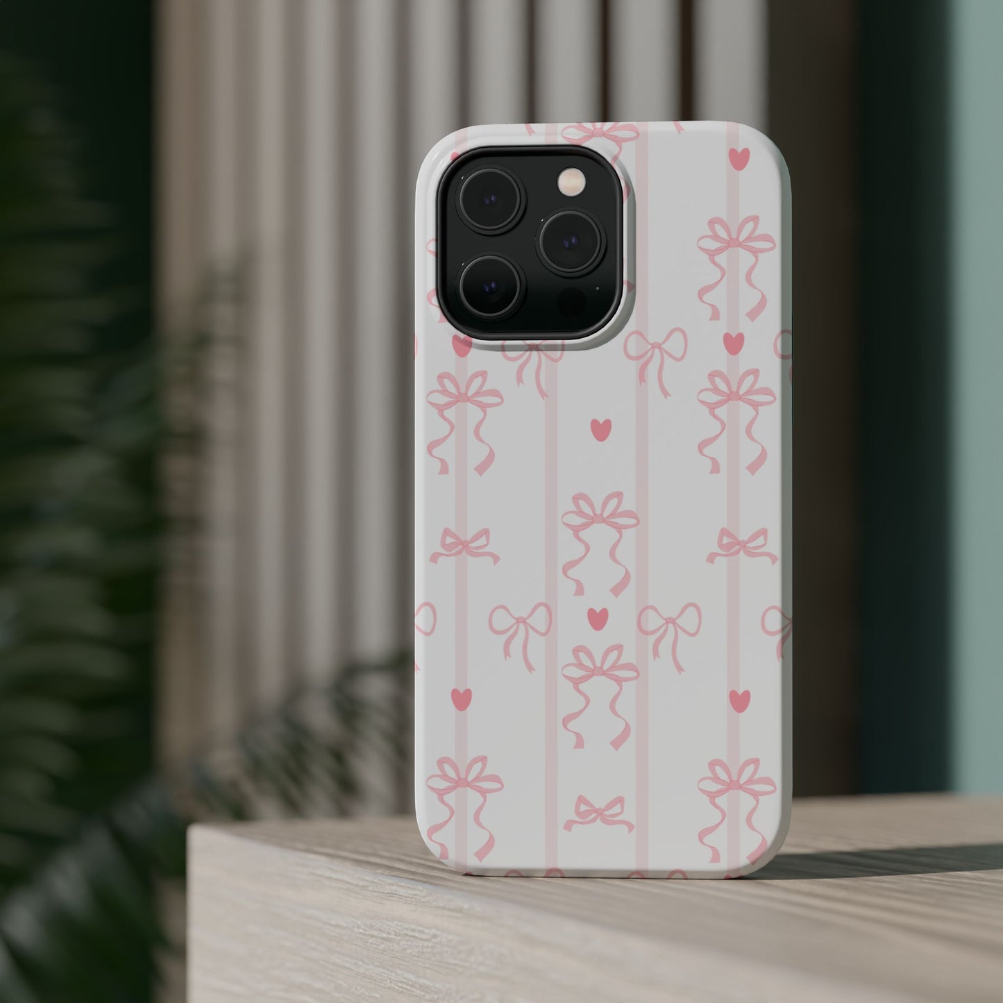 Pink Bow MagSafe Phone Case
