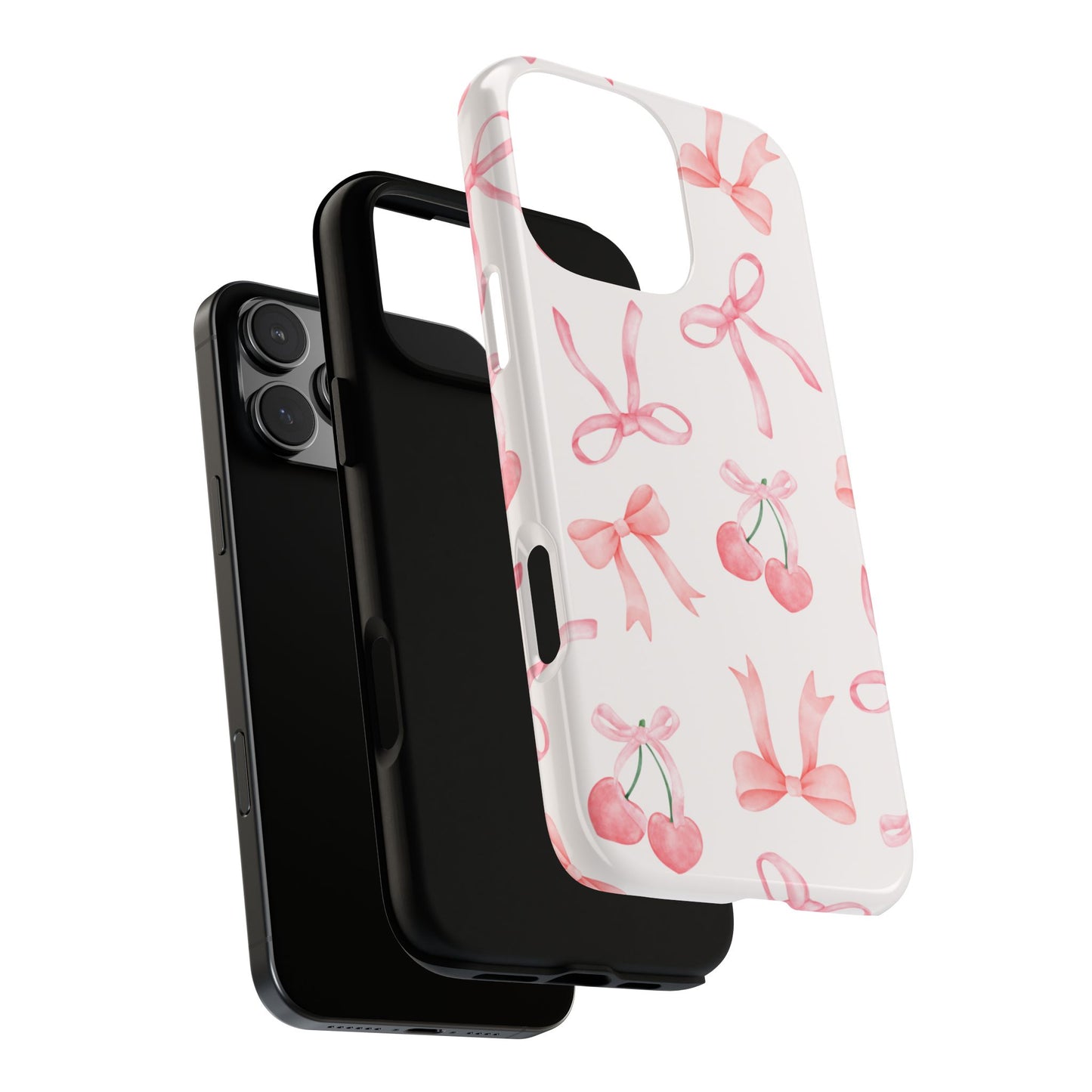 Pink Cherry Bow Phone Case