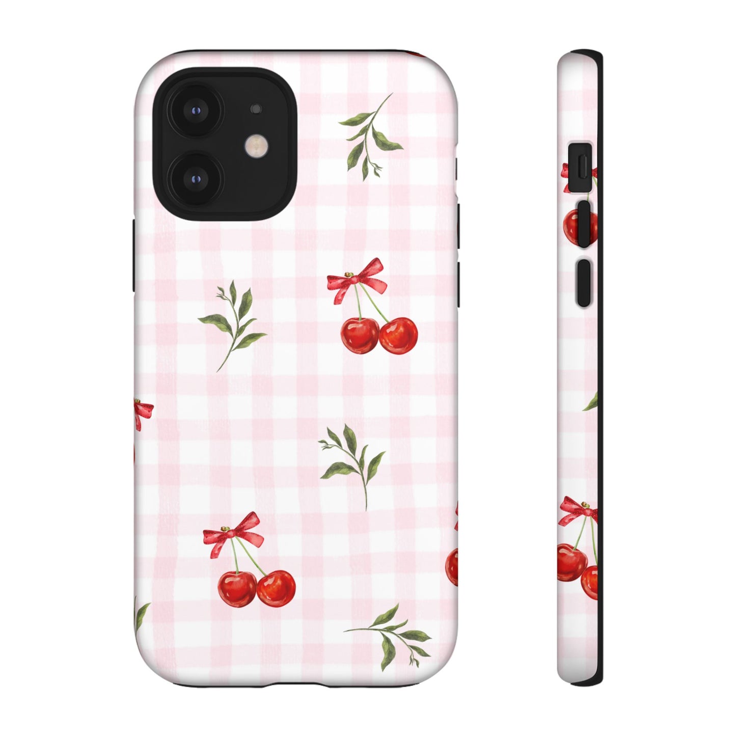 Cherry Pink Plaid Phone Case