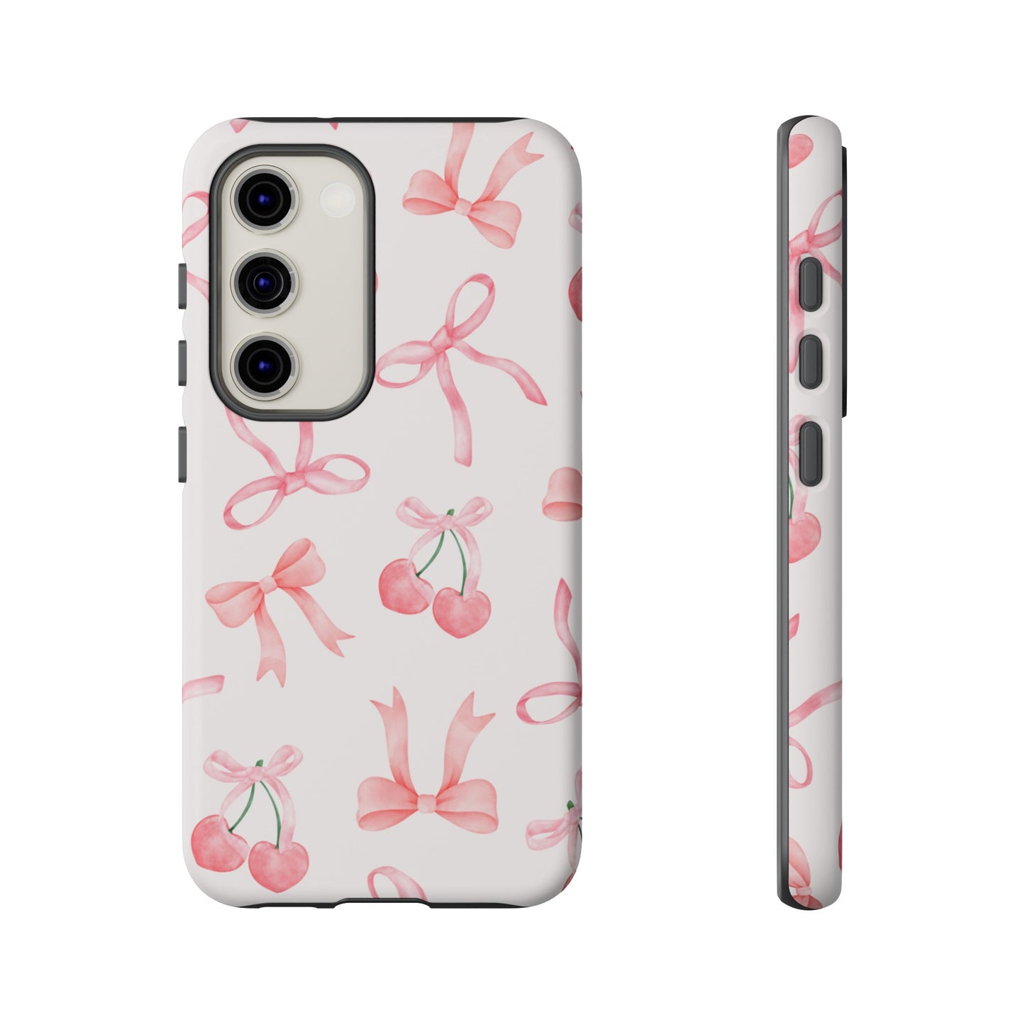 Pink Cherry Bow Phone Case