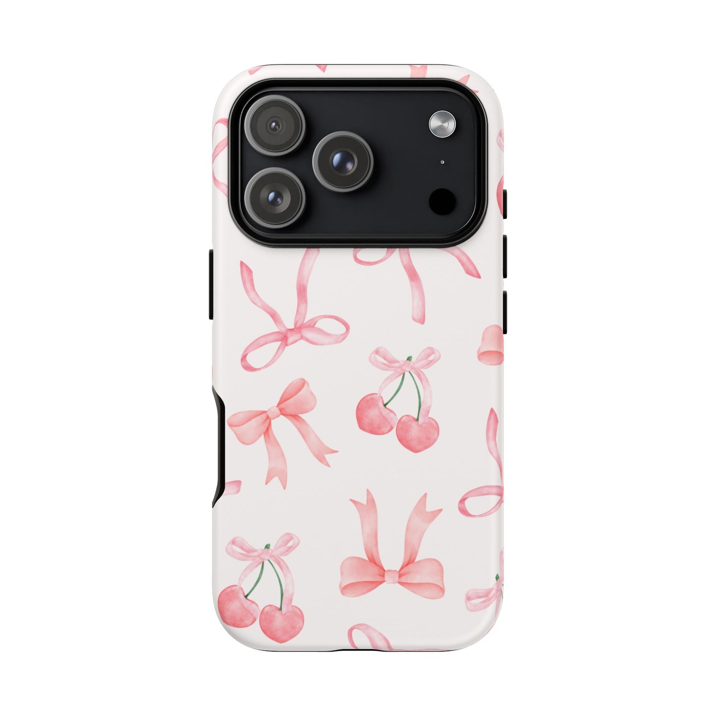 Pink Cherry Bow Phone Case