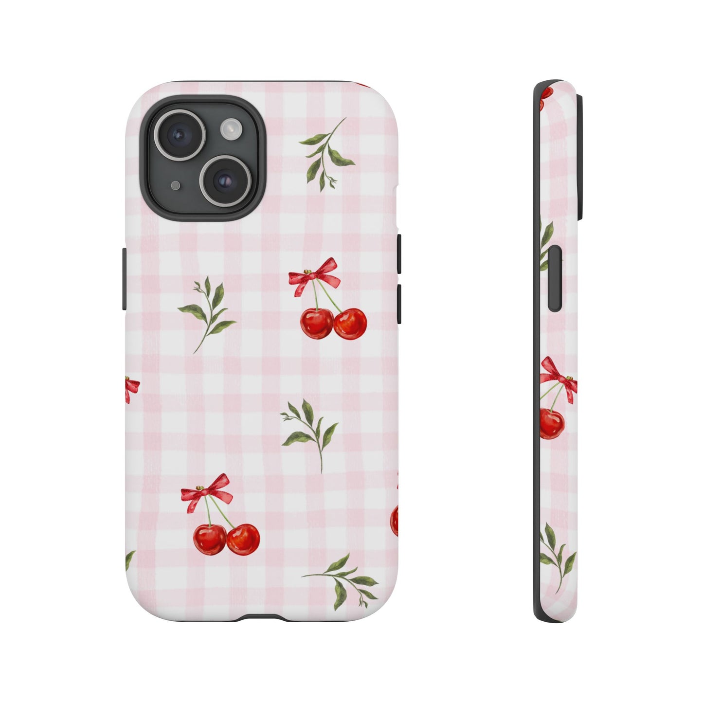 Cherry Pink Plaid Phone Case