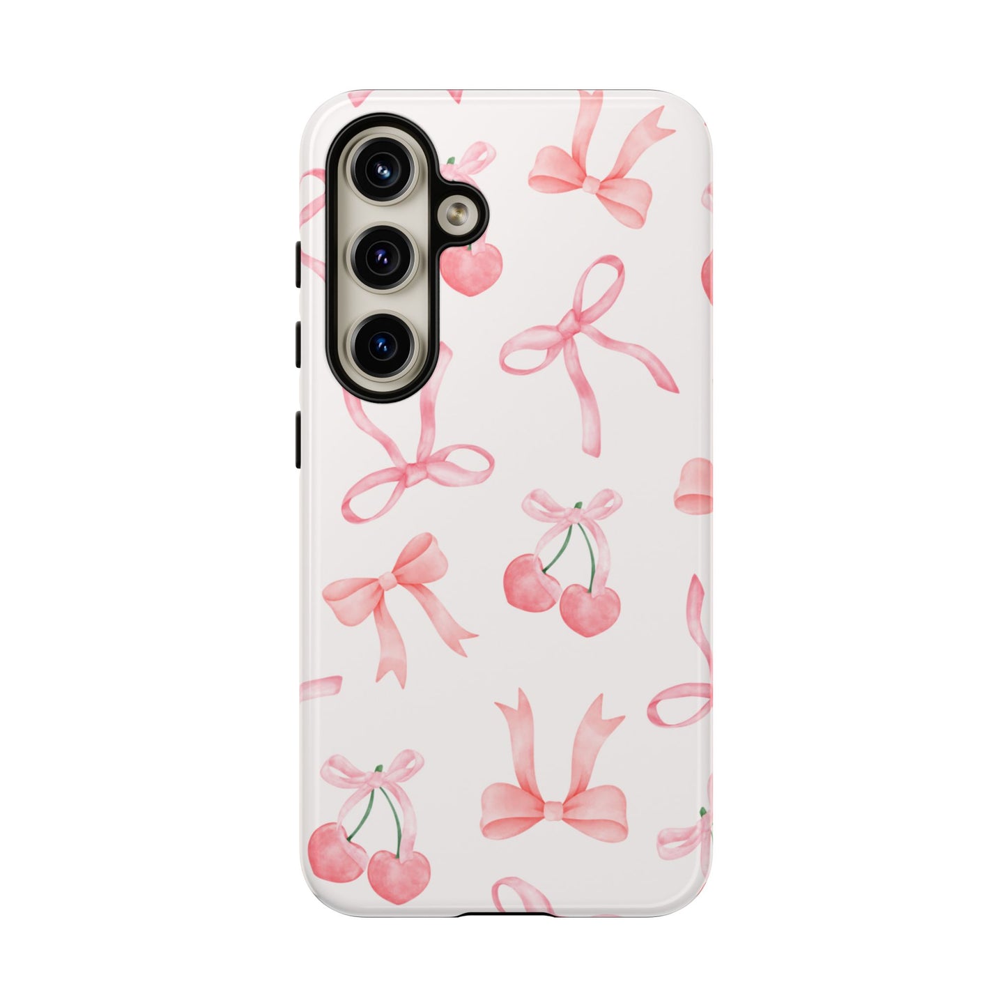 Pink Cherry Bow Phone Case